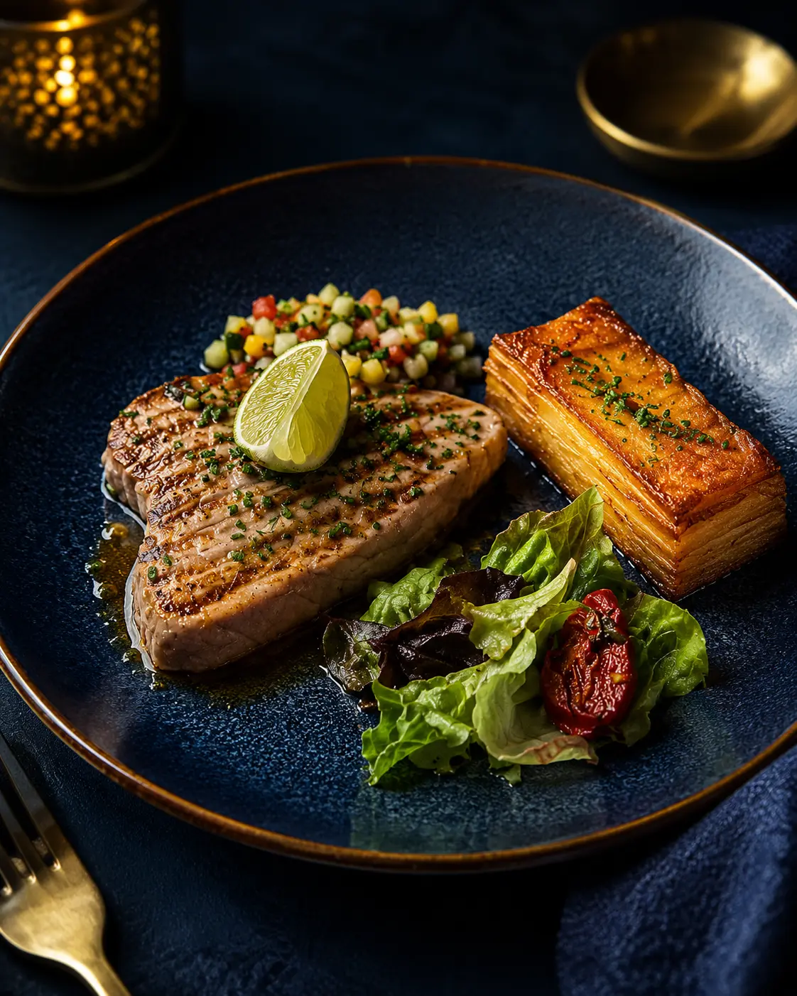 Assiettes du restaurant WAVE